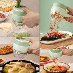 4 In 1 Electric Handheld Cooking Hammer Vegetable Cutter Set