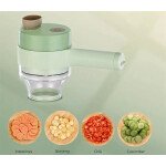 4 In 1 Electric Handheld Cooking Hammer Vegetable Cutter Set