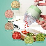 4 In 1 Electric Handheld Cooking Hammer Vegetable Cutter Set