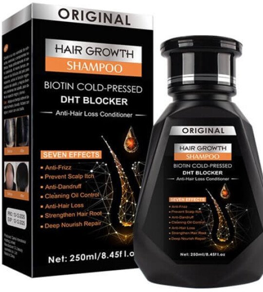 Biotin Cold Pressed DHT Blocker and Hair Growth Shampoo