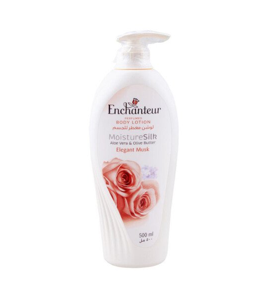 Enchanteur Elegant Musk Perfumed Body Lotion 500ml-Pack Of 2
