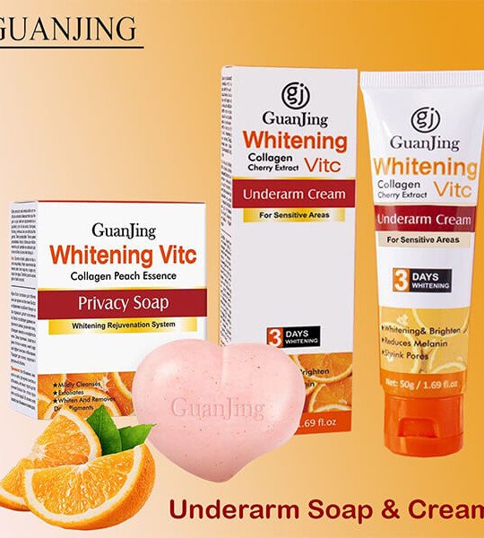 GUANJING 2 IN 1 Collagen VC Underarm Cream & Privacy Soap