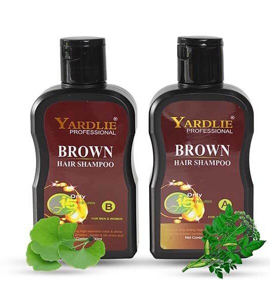 Yardlie Professional Hair Dye Shampoo Mixing Paste Dark Brown 200ml