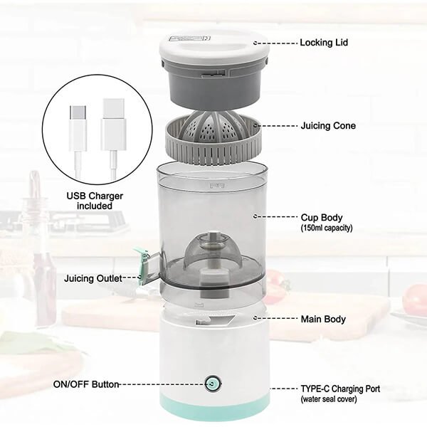 USB Rechargeable Electric Citrus Juicer Price in Pakistan 0300